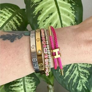 Black Friday Deal!!!! Hot Pink H logo rope bracelet